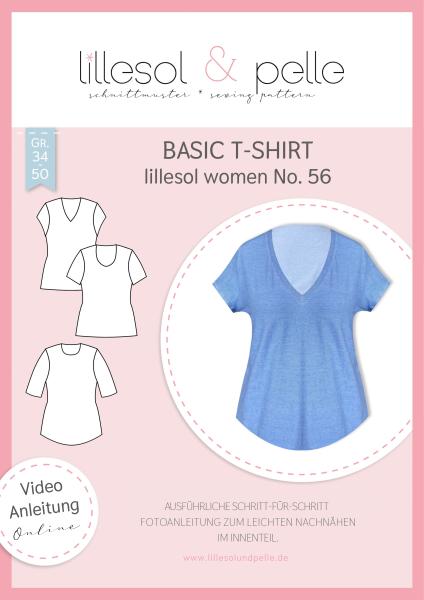 Schnittmustertitelbild Basic T-Shirt lillesol women No. 56